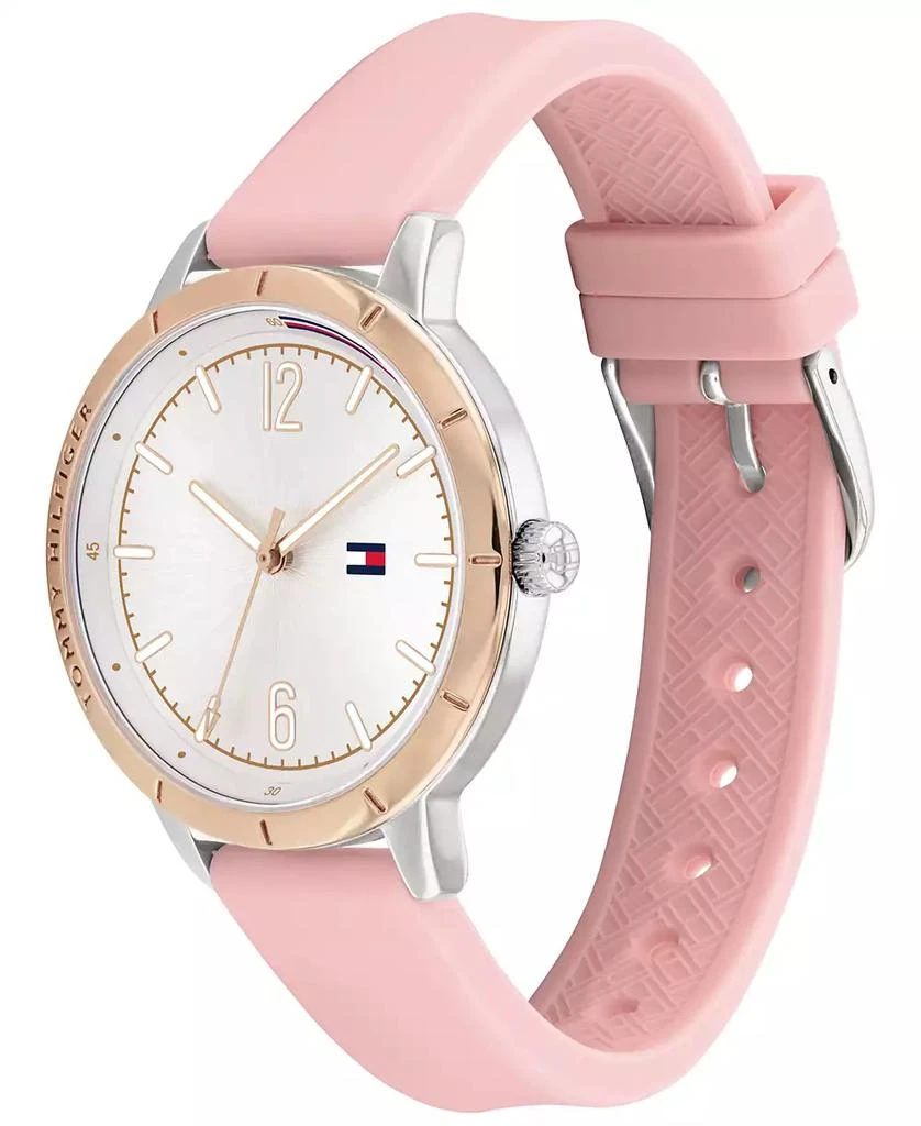 商品Tommy Hilfiger|Women's Pink Silicone Strap Watch 38mm,价格¥546,第2张图片详细描述
