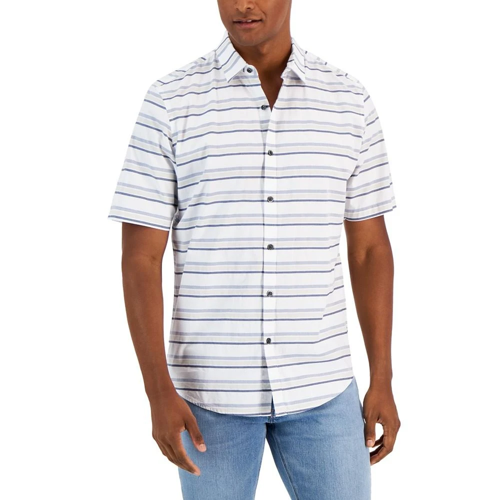 商品Alfani|Men's Heng Stripe Shirt, Created for Macy's,价格¥133,第1张图片