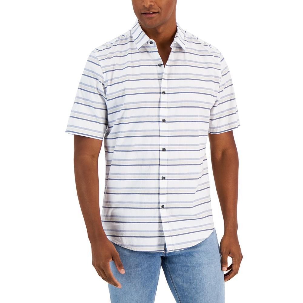 商品Alfani|Men's Heng Stripe Shirt, Created for Macy's,价格¥299,第1张图片