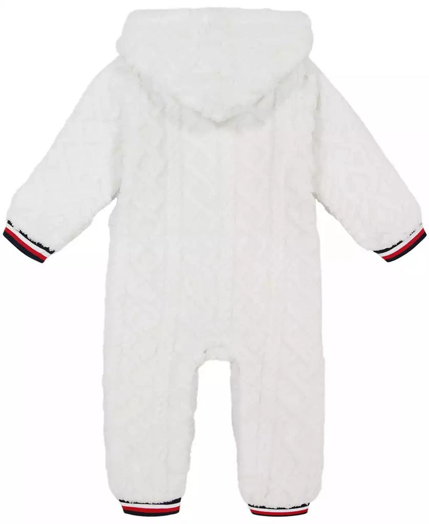 商品Tommy Hilfiger|Baby Girl Cable Sherpa Hooded Coverall,价格¥222,第2张图片详细描述