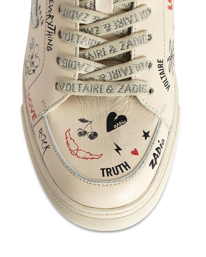 商品ZADIG & VOLTAIRE|Women's Fly On Love Tag Sneakers,价格¥2418,第3张图片详细描述