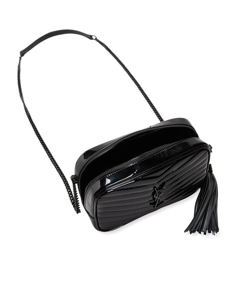 商品Yves Saint Laurent|Lou Mini Monogram YSL Patent Camera Bag,价格¥11406,第4张图片详细描述