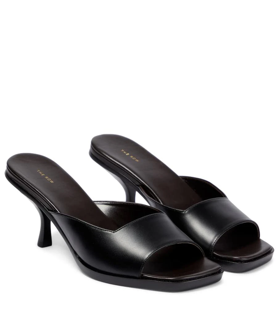 商品The Row|Lauren leather mules,价格¥4693,第1张图片