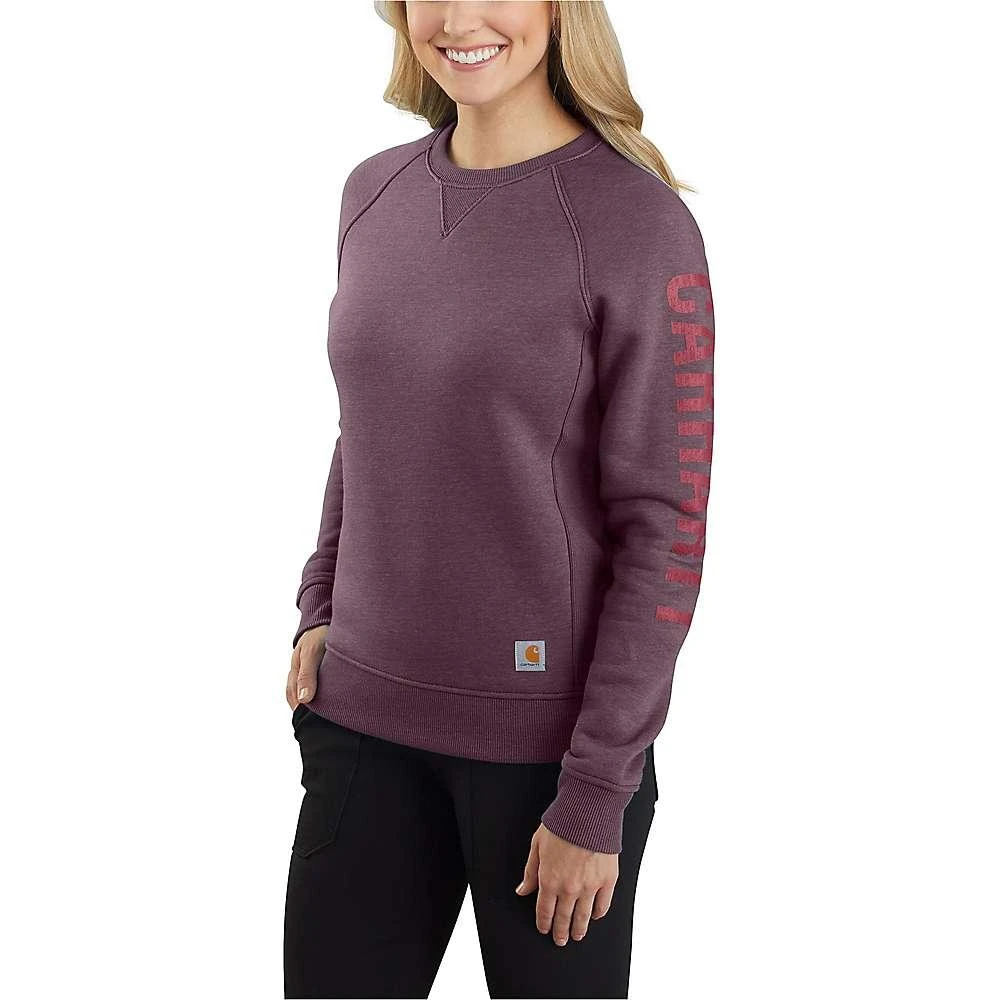 商品Carhartt|Carhartt Women's Relaxed Fit Midweight Crewneck Block Logo Sleeve Graphic Sweatshirt,价格¥412,第4张图片详细描述