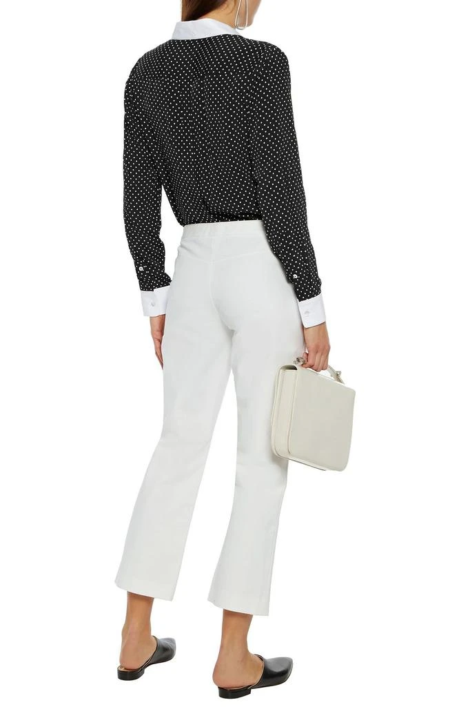 商品Theory|Stretch-cotton twill kick-flare pants,价格¥738,第1张图片