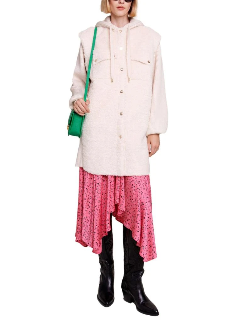 商品Maje|Long faux fur coat,价格¥2721,第5张图片详细描述