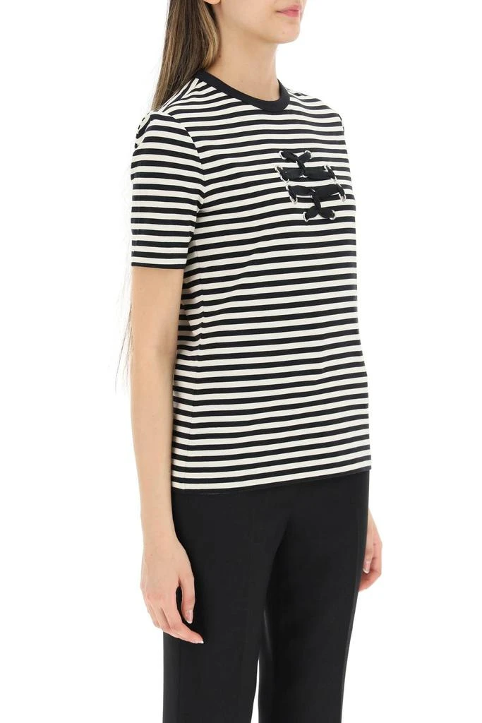 商品Tory Burch|'DOUBLE T' STRIPED T-SHIRT,价格¥1199,第3张图片详细描述