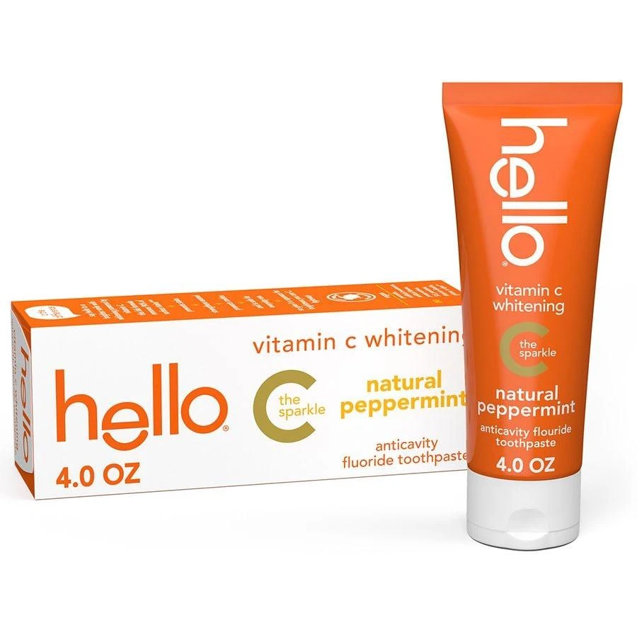 商品Hello|Vitamin C Whitening Toothpaste With Fluoride Peppermint,价格¥57,第1张图片