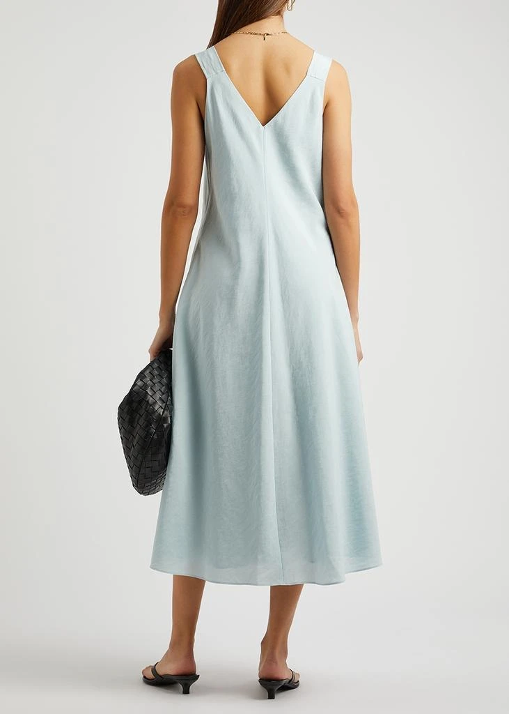 商品Vince|Light blue matte satin midi dress,价格¥3516,第3张图片详细描述