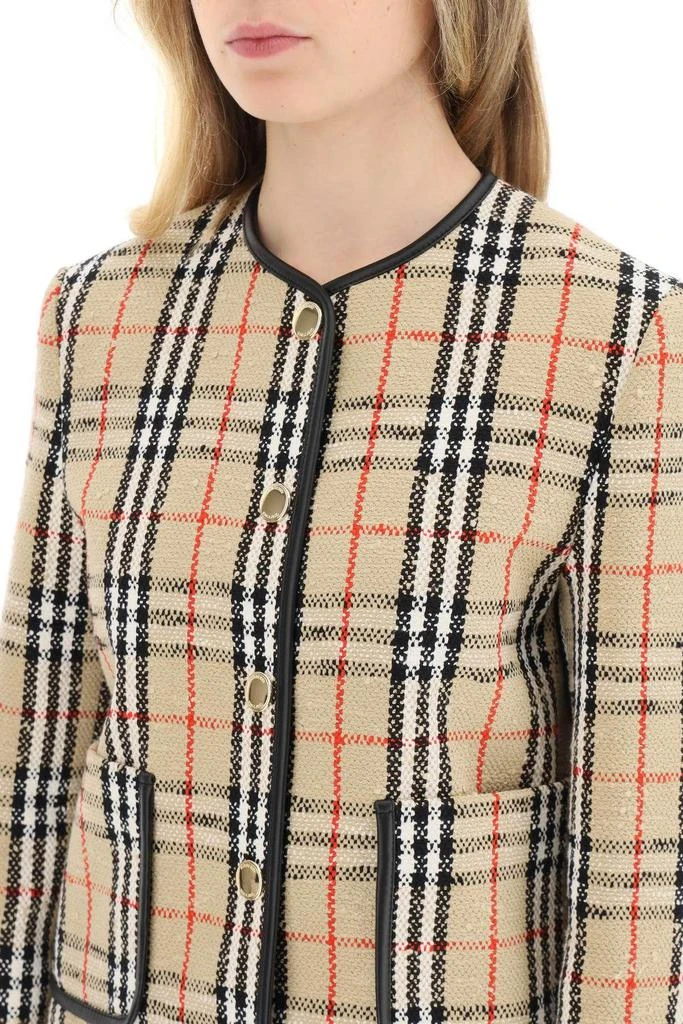 商品Burberry|VINTAGE CHECK BOUCLÉ JACKET,价格¥9888,第5张图片详细描述