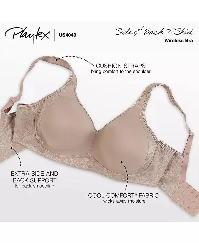 商品Playtex|18 Hour Smoothing Wireless Bra with Cool Comfort 4049, Online only,价格¥156,第4张图片详细描述