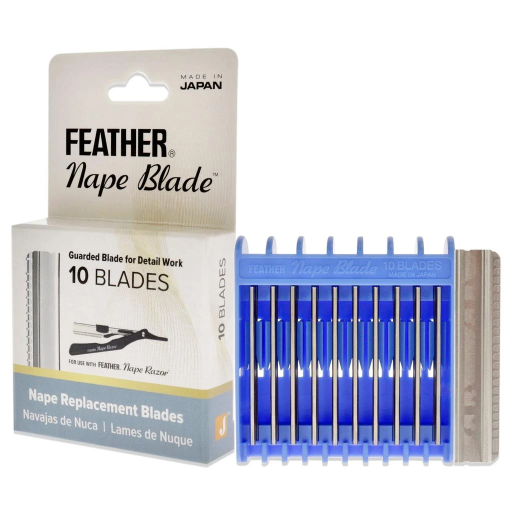 商品Jatai|Feather Nape Blades by Jatai for Unisex - 10 Pc Blades,价格¥133,第3张图片详细描述