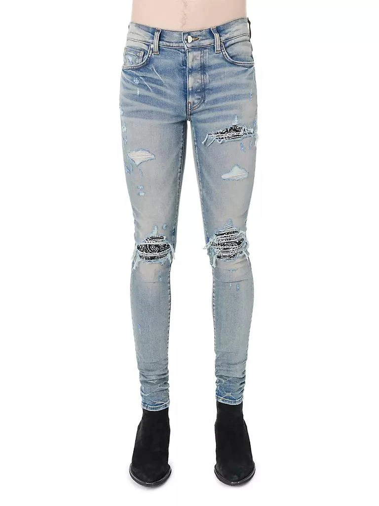 商品AMIRI|Mx1 Bandana Slim-Fit Jeans,价格¥4910,第1张图片