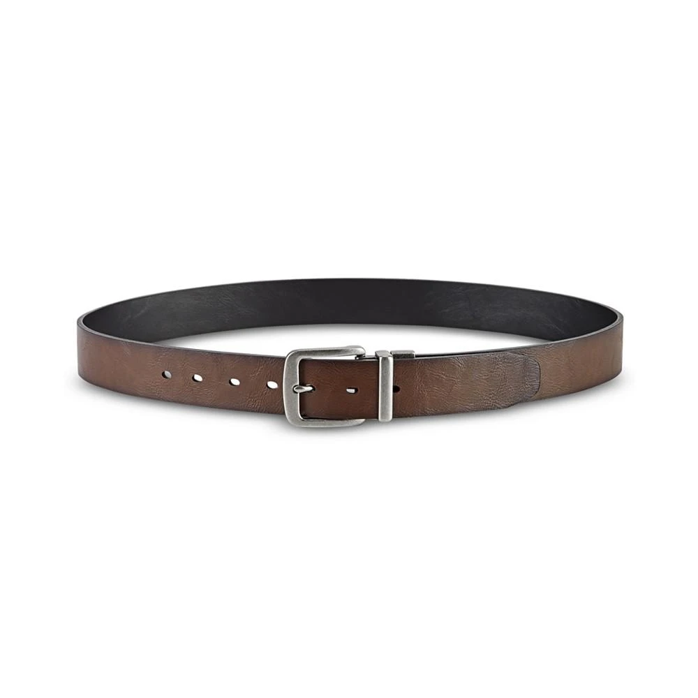 商品Perry Ellis|Men's Cut-Edge Reversible Leather Belt,价格¥146,第2张图片详细描述