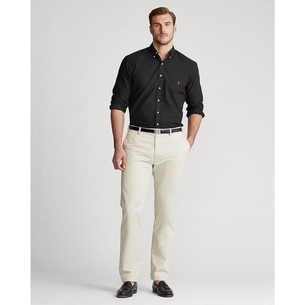 商品Ralph Lauren|Men's Big and Tall Classic Fit Garment-Dyed Long-Sleeve Oxford Shirt,价格¥588,第5张图片详细描述