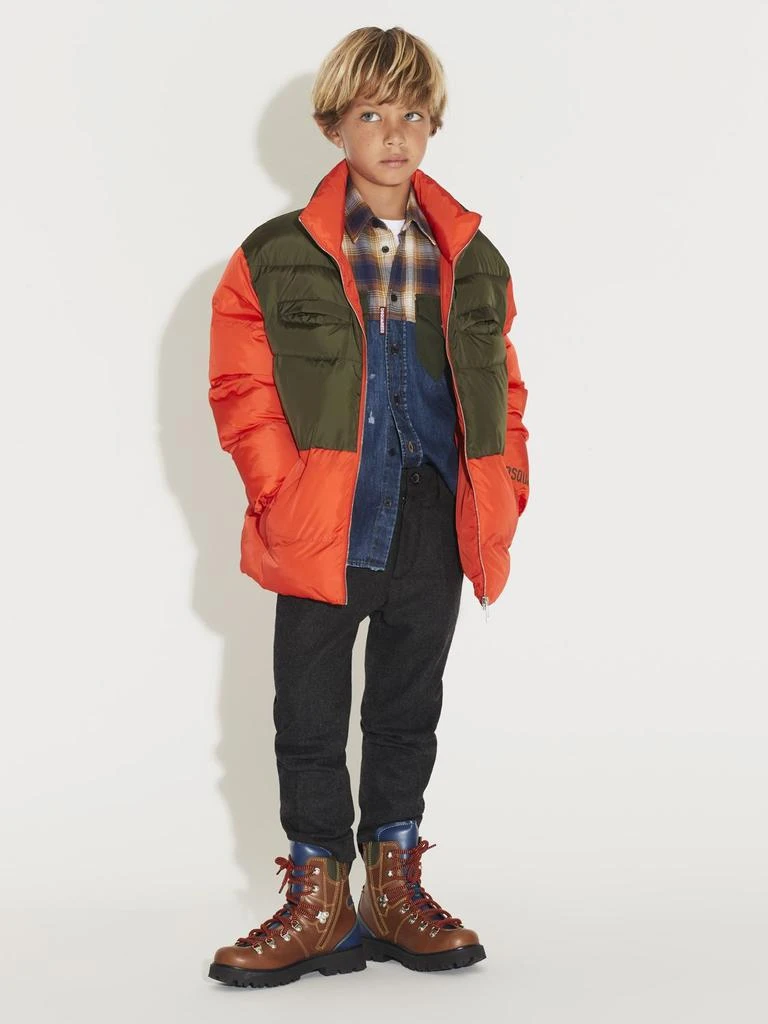 商品DSQUARED2|Check Printed Cotton Denim Shirt,价格¥1176,第1张图片详细描述