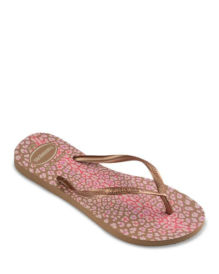 商品Havaianas|Women's Animal Print Slim Flip-Flops,价格¥254,第1张图片