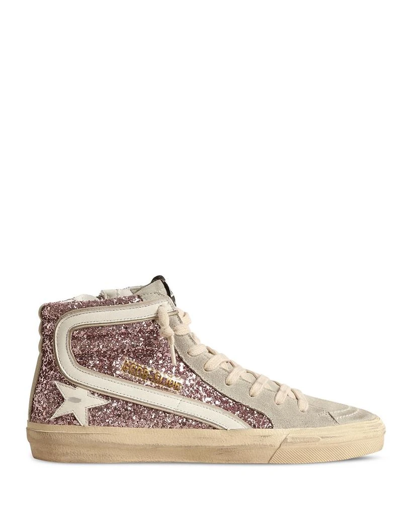 商品Golden Goose|Women's Slide Glitter High Top Sneakers,价格¥5311,第1张图片