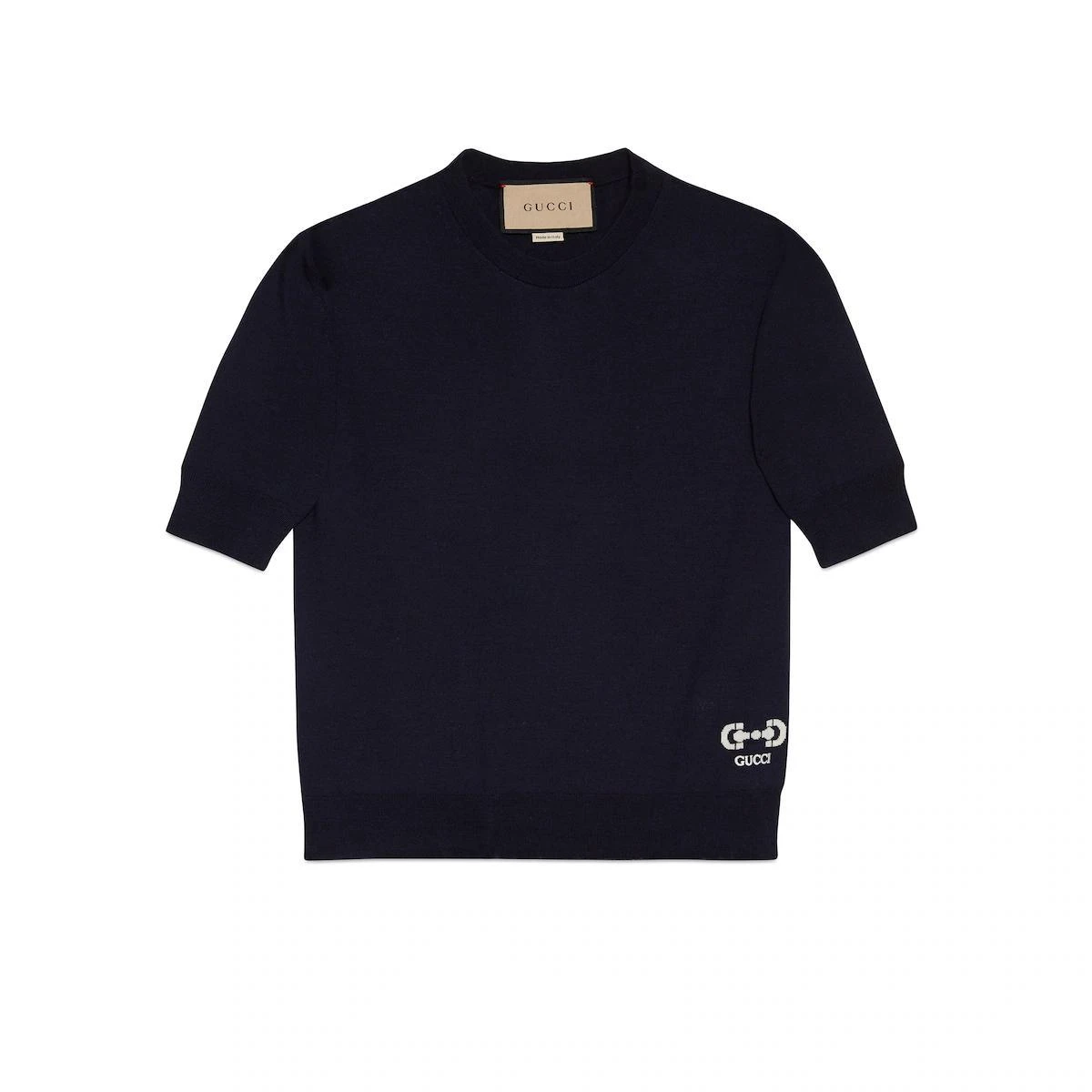商品Gucci|【预售】 古驰 25春夏 女士 针织衫 超细羊毛上衣 731061 XKCZ3 4330 ,价格¥8814,第1张图片