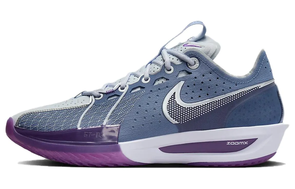 商品[国内直发] NIKE|Air Zoom G.T. Cut 3 EP 低帮  ZoomX 泡绵 篮球鞋 男女同款 蓝灰 国内版,价格¥940,第1张图片