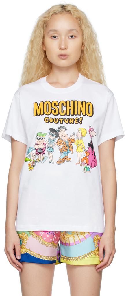 白色 Flintstones 联名 Character T 恤商品第1张图片规格展示