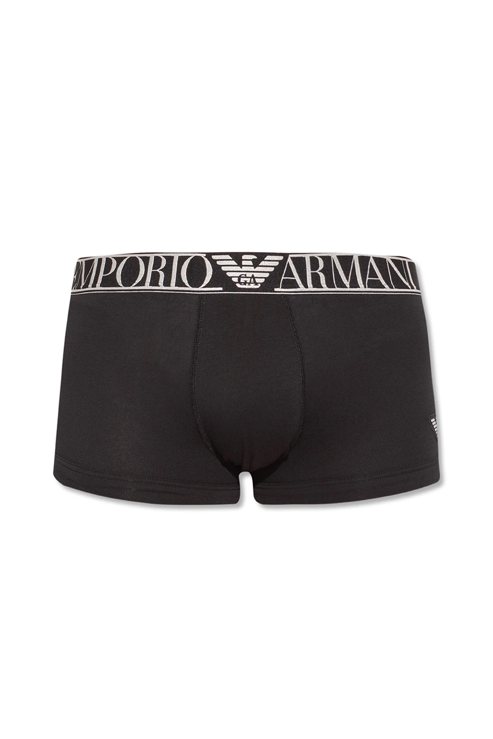商品[国内直发] Emporio Armani|EMPORIO ARMANI 男士黑色棉质四角内裤 111389-2R512-00020,价格¥382,第1张图片