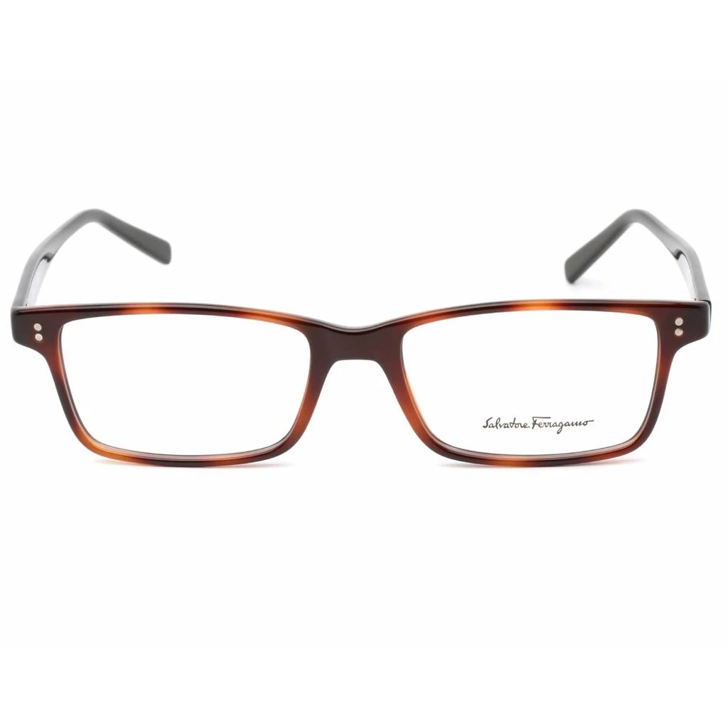 商品Salvatore Ferragamo|Salvatore Ferragamo Men's Eyeglasses - Tortoise/Black Rectangular Frame | SF2914 241,价格¥509,第2张图片详细描述