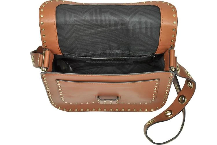 商品Rebecca Minkoff|Rebecca Minkoff 杏仁色铆钉Midnighter大号斜挎包,价格¥1897,第4张图片详细描述
