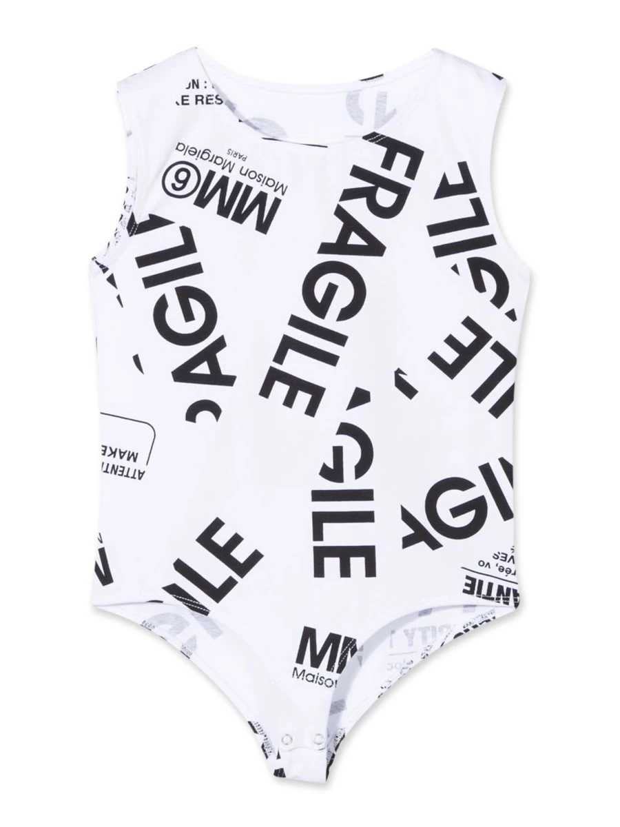商品【商品预售7天】 MM6|MM6 女童背心吊带 M60143KMM012M6100 白色,价格¥491,第1张图片