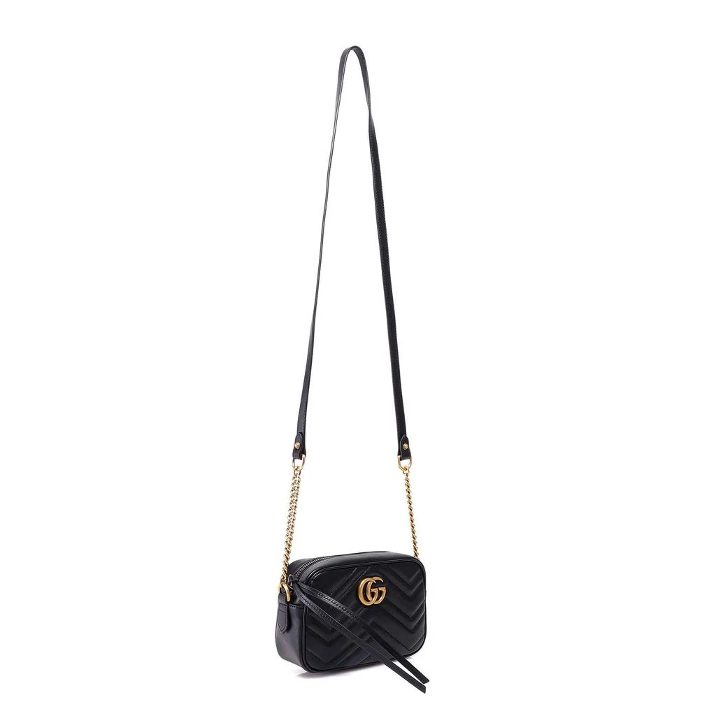 商品Gucci|Matelassé leather bag with frontal GG logo,价格¥10207,第3张图片详细描述