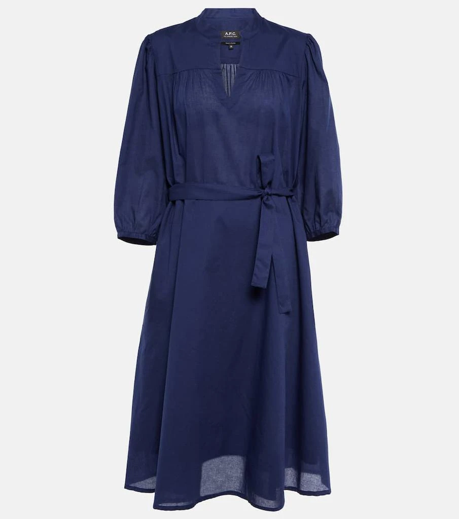 商品A.P.C.|Alanna棉质中长连衣裙,价格¥1696,第1张图片
