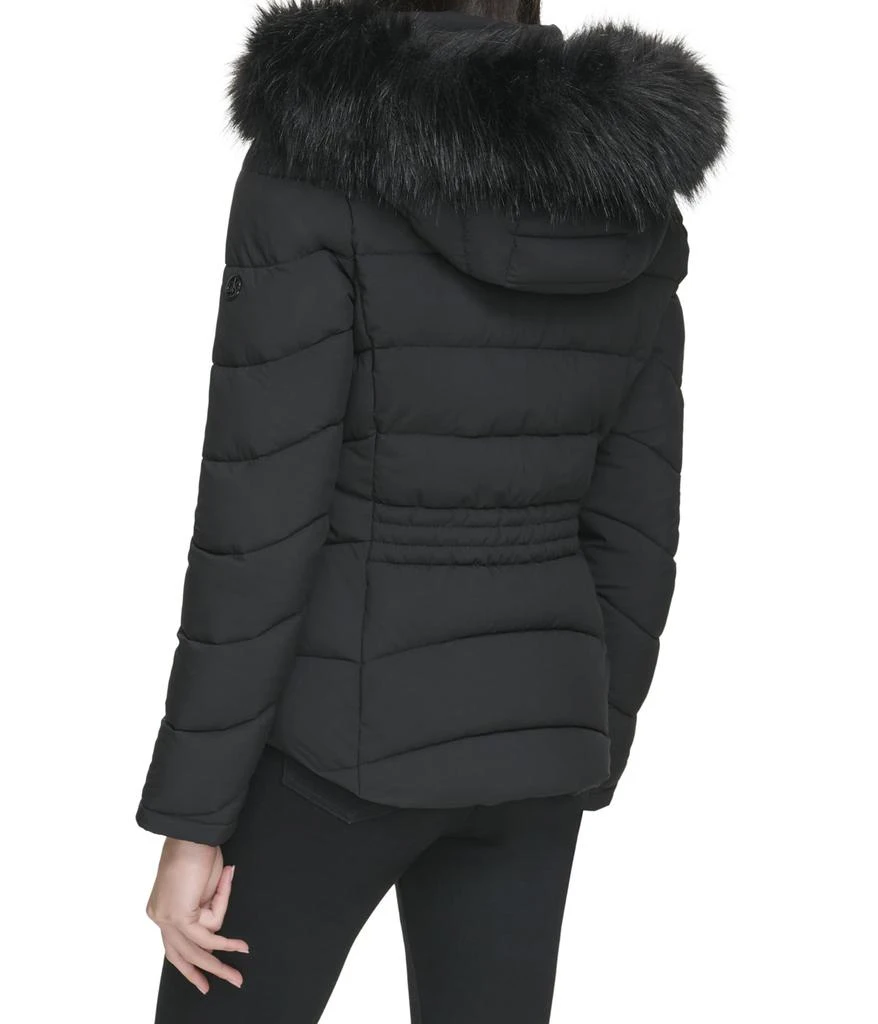 商品Calvin Klein|Short Faux Fur Trim Puffer,价格¥1063,第3张图片详细描述
