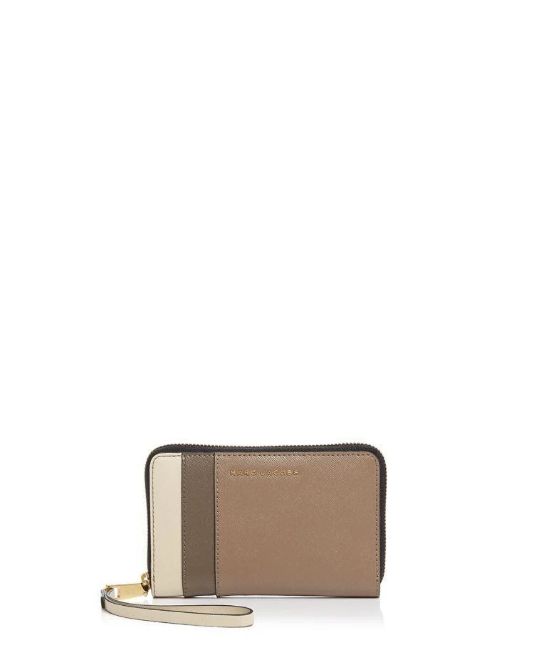 商品Marc Jacobs|Zip Color Block Saffiano Leather Phone Wristlet,价格¥489,第1张图片