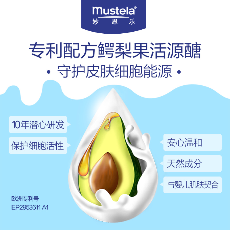 Mustela妙思乐滋养保湿润肤乳500ml 宝宝润肤露身体乳商品第5张图片规格展示