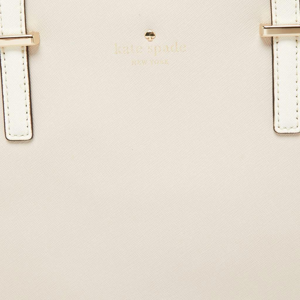 商品[二手商品] Kate Spade|Kate Spade White/Beige Leather Cedar Street Hayden Tote,价格¥1315,第5张图片详细描述