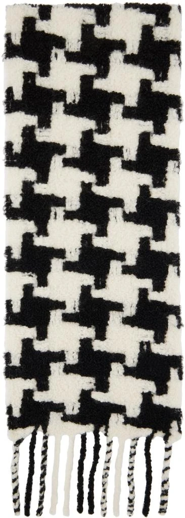 商品Acne Studios|Black & White Houndstooth Scarf,价格¥2294,第2张图片详细描述