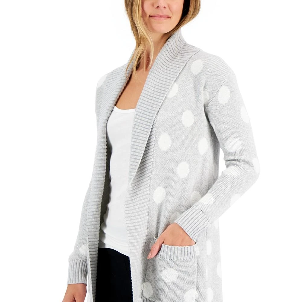 商品Charter Club|Women's Open-Front Dot Cardigan, Created for Macy's,价格¥243,第3张图片详细描述