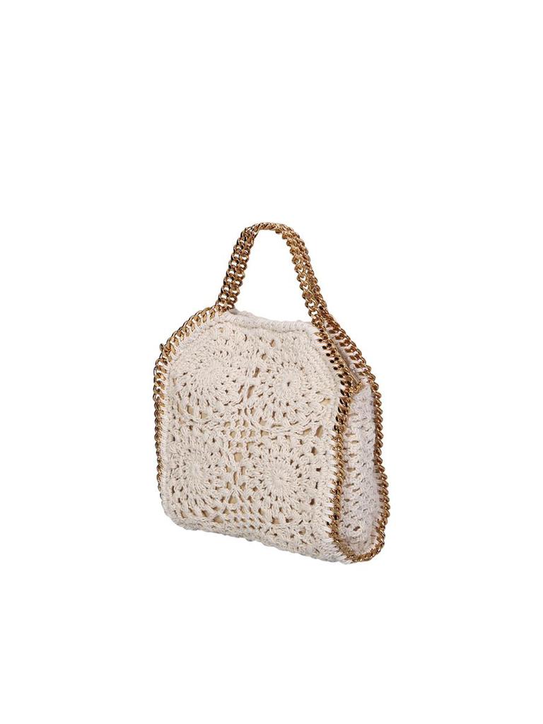 STELLA MCCARTNEY BORSA TINY TOTE CROCHET NATURAL商品第2张图片规格展示