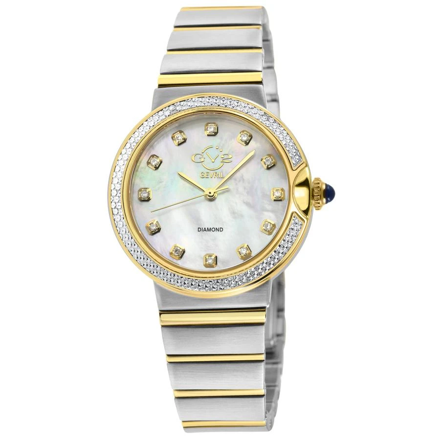 商品Gevril|Sorrento Diamond Mother of Pearl Dial Ladies Watch 12444B,价格¥4168,第1张图片