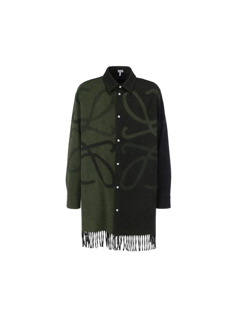 商品Loewe|Loewe men's green wool coat,价格¥11654,第1张图片