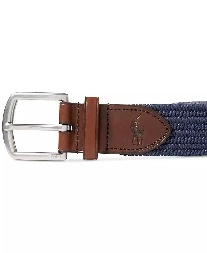 商品Ralph Lauren|Men's Stretch Waxed Belt,价格¥673,第2张图片详细描述