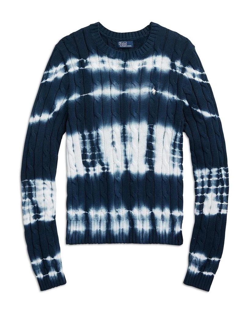 Tie Dye Cable Knit Cotton Sweater 商品