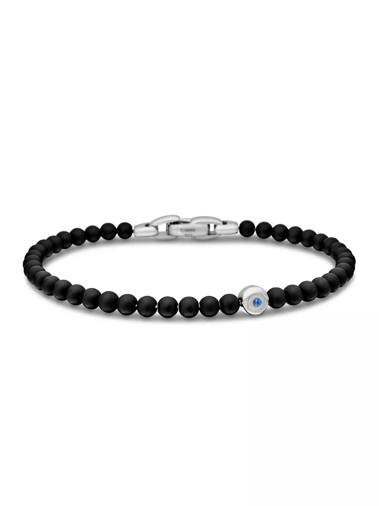 商品David Yurman|Spiritual Beads Evil Eye Bracelet in Sterling Silver,价格¥3185,第1张图片