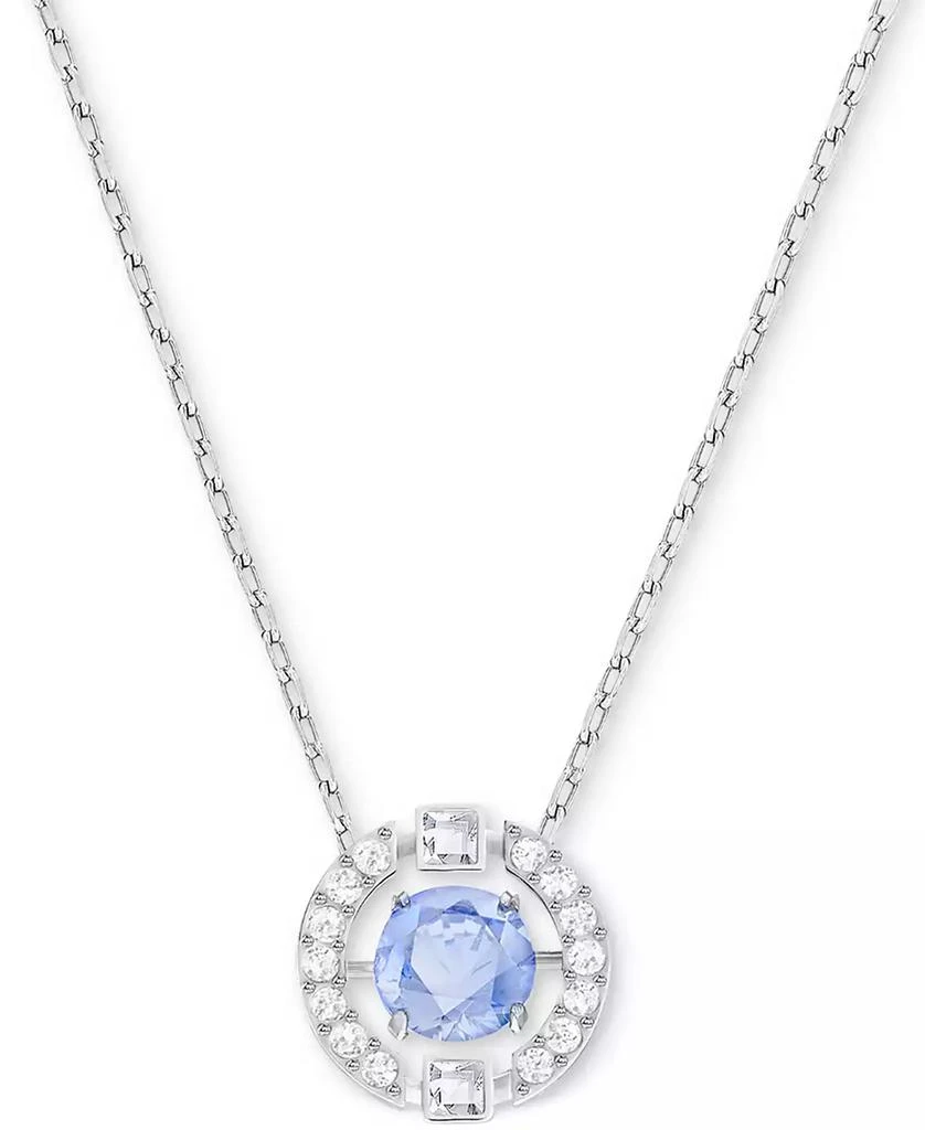 商品Swarovski|Silver-Tone Dancing Crystal Pendant Necklace, 14-7/8" + 2" extender,价格¥1106,第1张图片
