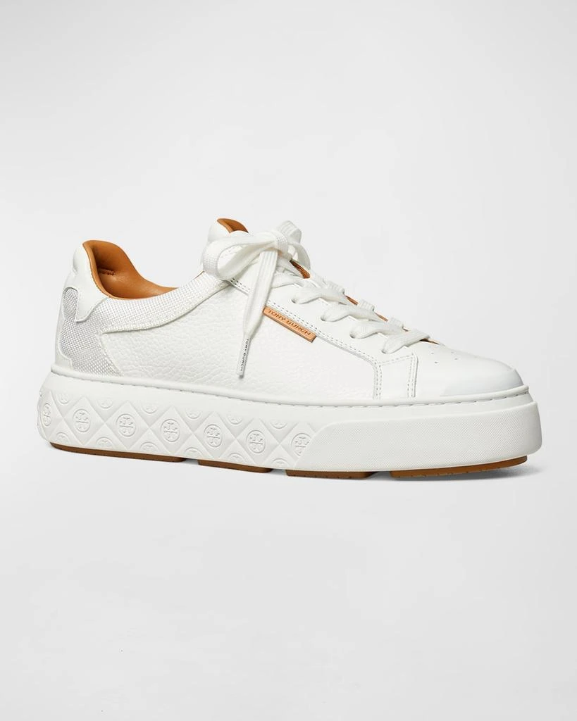 商品Tory Burch|Ladybug Monogram Mix Leather Fashion Sneakers,价格¥2201,第2张图片详细描述