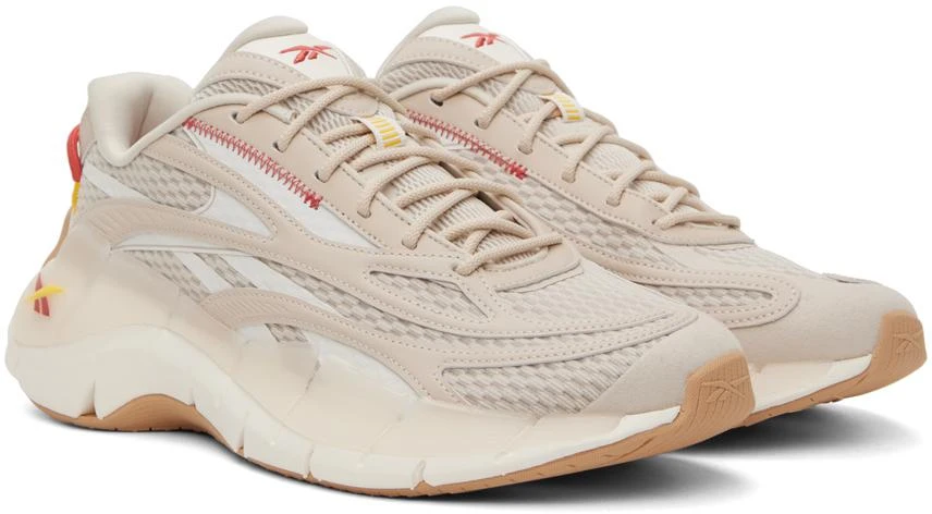 商品Reebok|Beige Zig Kinetica 2.5 Sneakers,价格¥472,第4张图片详细描述