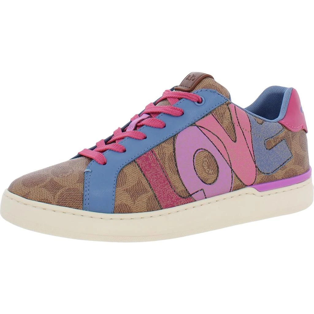 商品Coach|Coach Womens Lowline Leather Lifestyle Casual and Fashion Sneakers,价格¥550,第1张图片