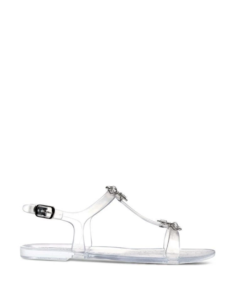 商品Badgley Mischka|Badgley Mischka Belize Embellished T-Strap Jelly Sandals ,价格¥525,第2张图片详细描述