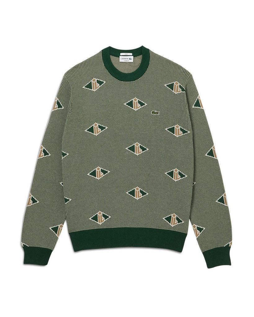 商品Lacoste|Classic Fit Monogram Pattern Sweater,价格¥1383,第1张图片