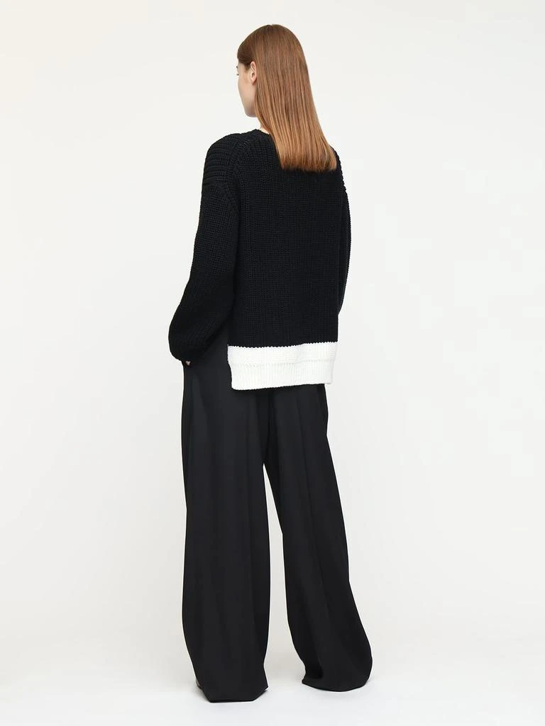 商品ROCHAS|Rib Knit Wool Sweater W/ Logo Detail,价格¥3247,第2张图片详细描述